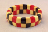 BB212 red/black/corn checkerboard stretchie